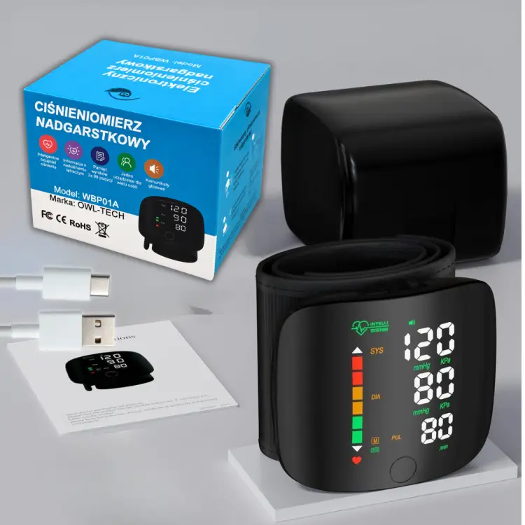Niebieski ciśnieniomierz OWL-TECH WBP01A111.png